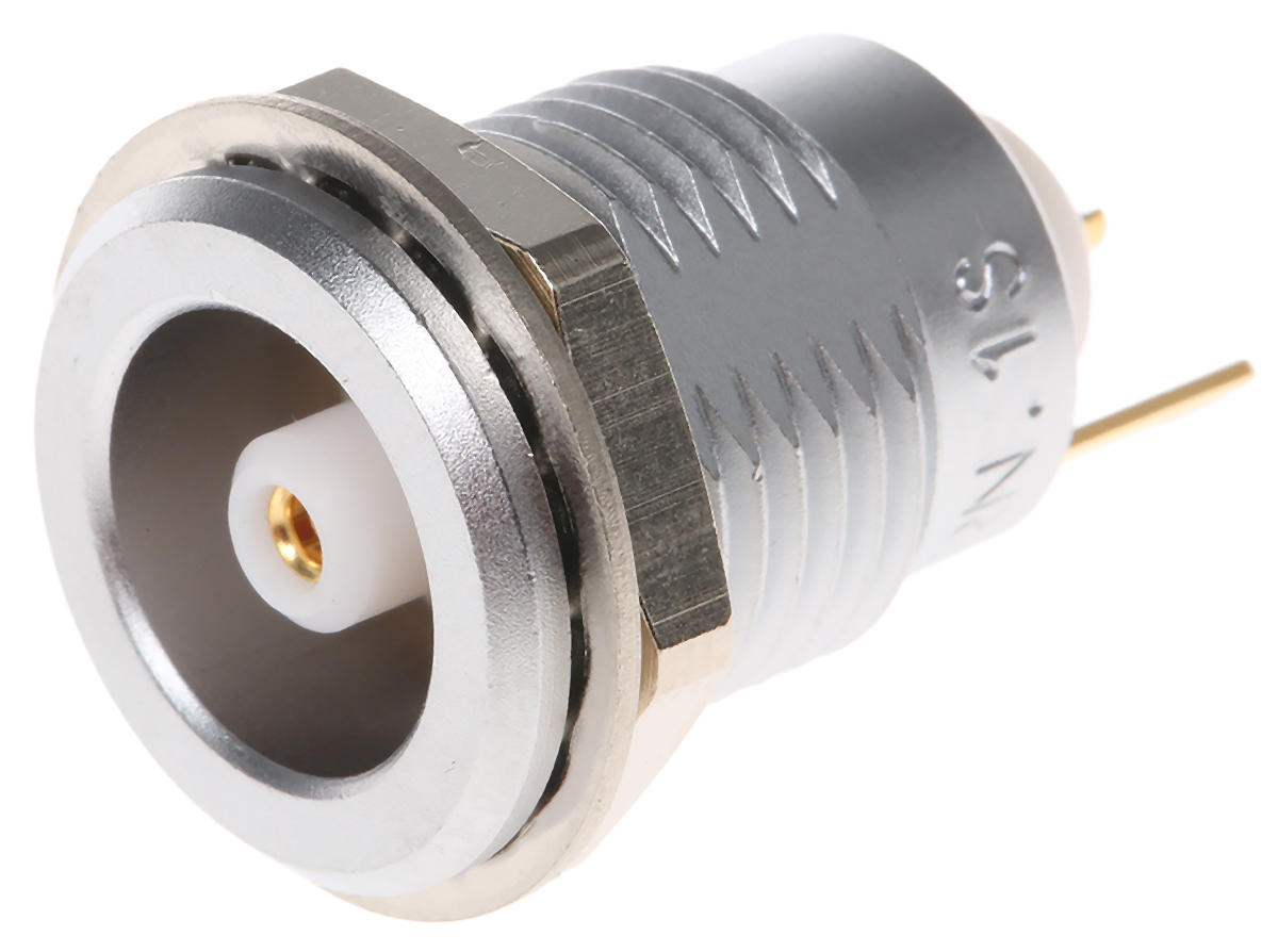 LEMO, 1S 1 Pole Din Socket, 10A, Female, Panel Mount