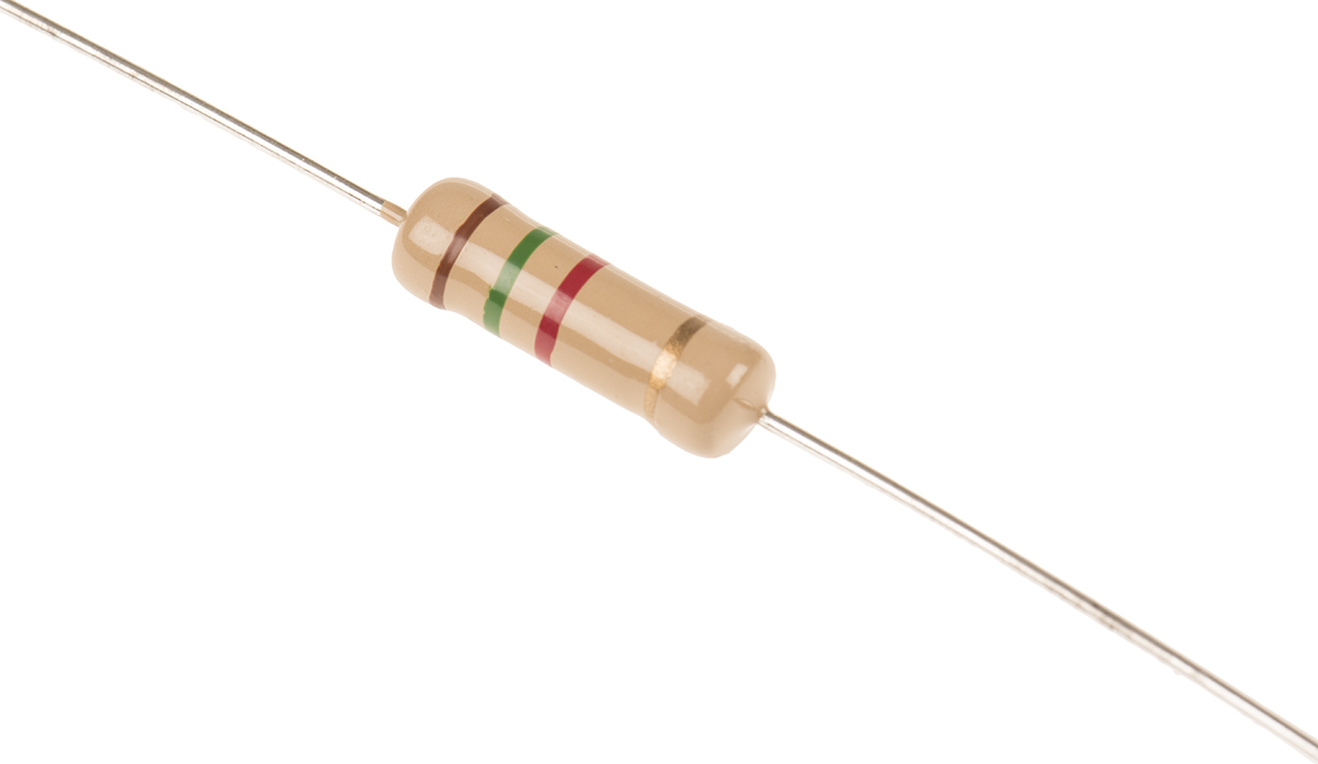 TE Connectivity 1.5kΩ Carbon Film Resistor 2W ±5% CFR200J1K5