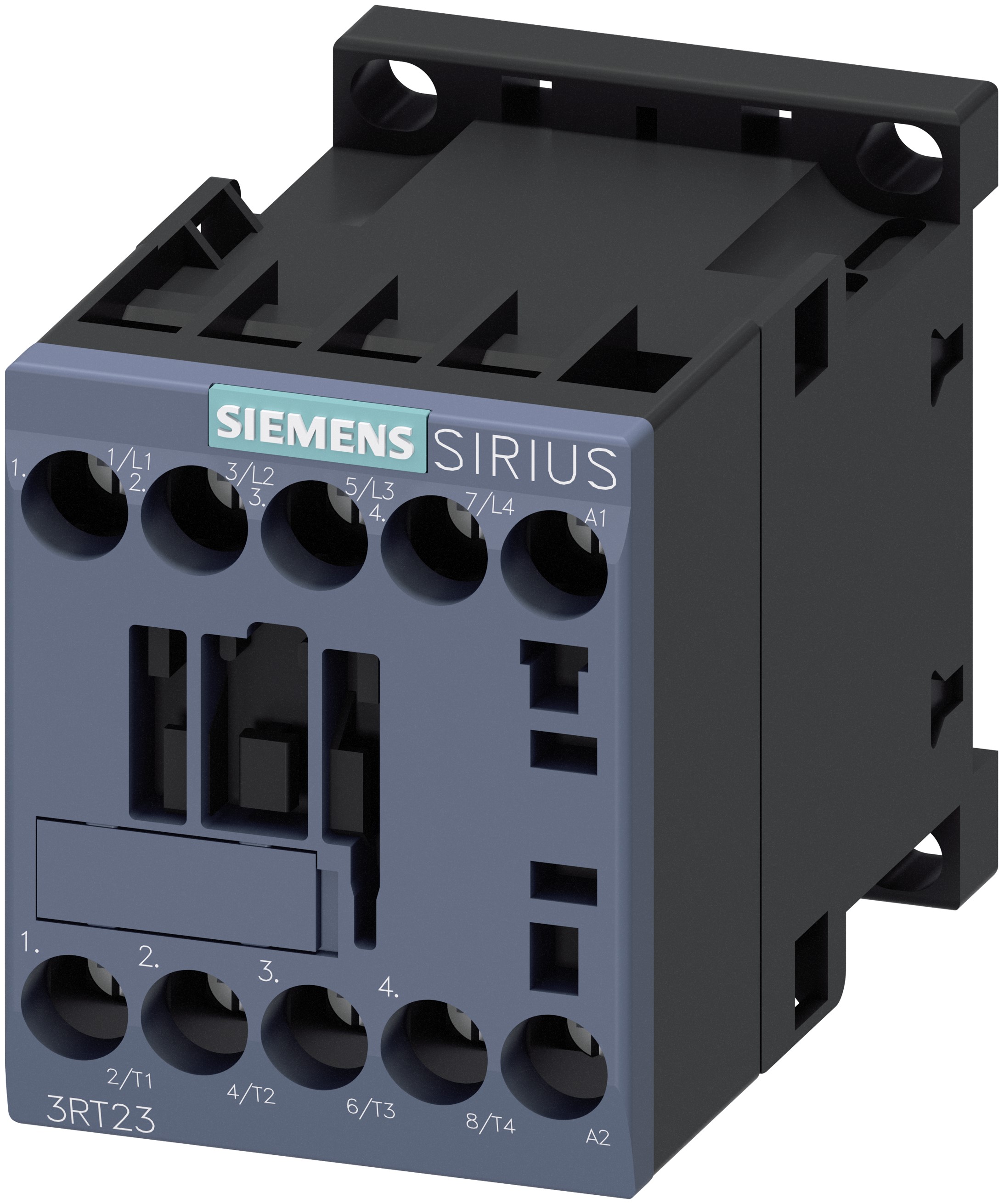 Siemens 3RT2 Contactor, 110 V ac Coil, 4-Pole, 12 A, 5.5 kW 120 V, 4 NO, 690V