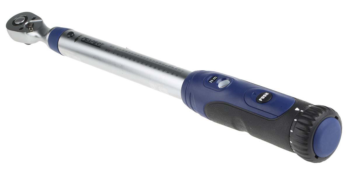 Expert by Facom Click Torque Wrench, 10 → 50Nm, 3/8 in Drive, Square Drive - RS Calibrated