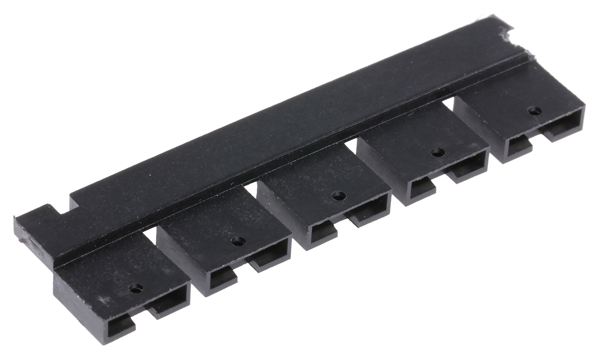 TE Connectivity, AMPMODU Shunt Female Straight Black Open Top 2 Way 1 Row 5.08mm Pitch