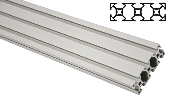 FlexLink Silver Aluminium Profile Strut, 22 x 66 mm, 5.6mm Groove, 2000mm Length, Series XD