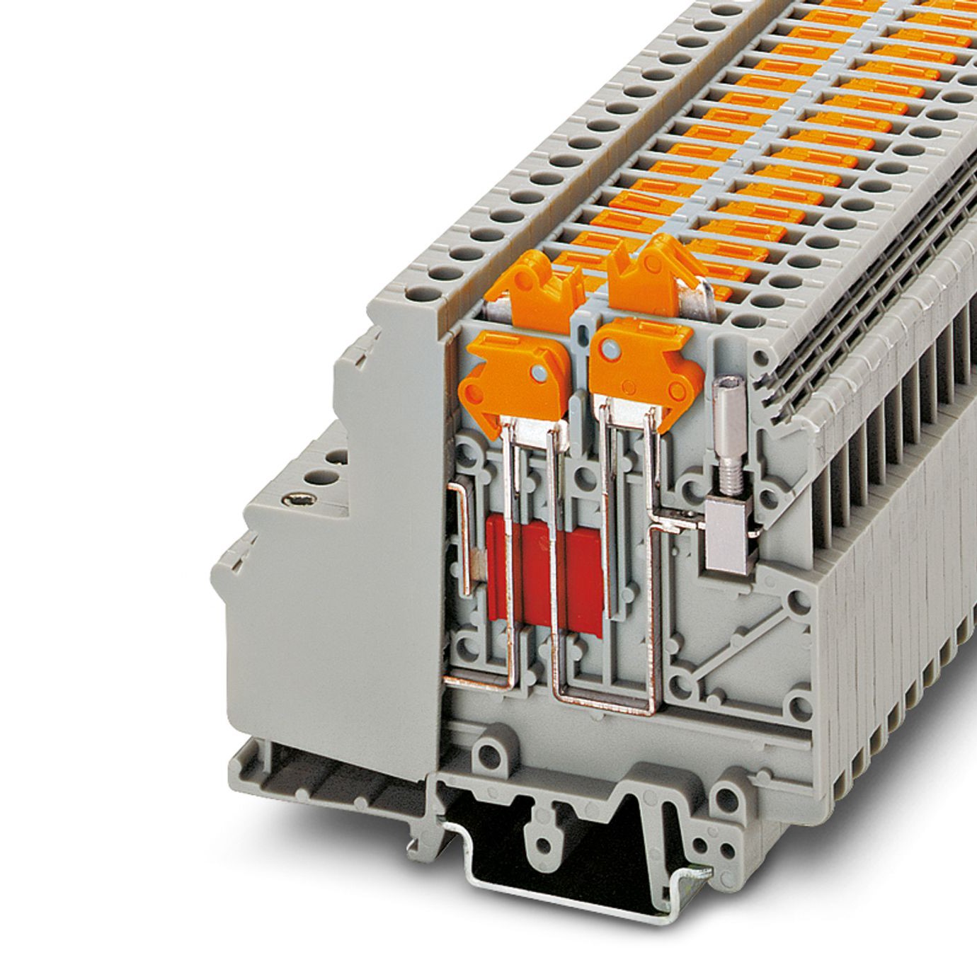 Phoenix Contact 3101126 UDMTK 5-TWIN-P/P Series Grey, 4mm², 1-Level, Screw Termination