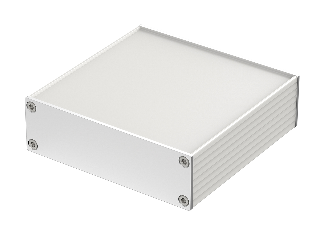 Bopla Filotec (Set) Series Aluminum (Anodized) Aluminium Enclosure, IP40, Aluminum (anodized) Lid, 100 x 105 x 32mm
