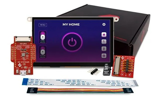 4D Systems SK-GEN4-70DCT-WVA, SK-GEN4-70DCT-WVA 7in TFT Starter Kit With 4D-UPA, gen4-uLCD-70DCT-WVA for
