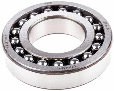FAG 1208-K-TVH-C3 40 mm ID 2 Row Ball Bearing -, 80 mm OD
