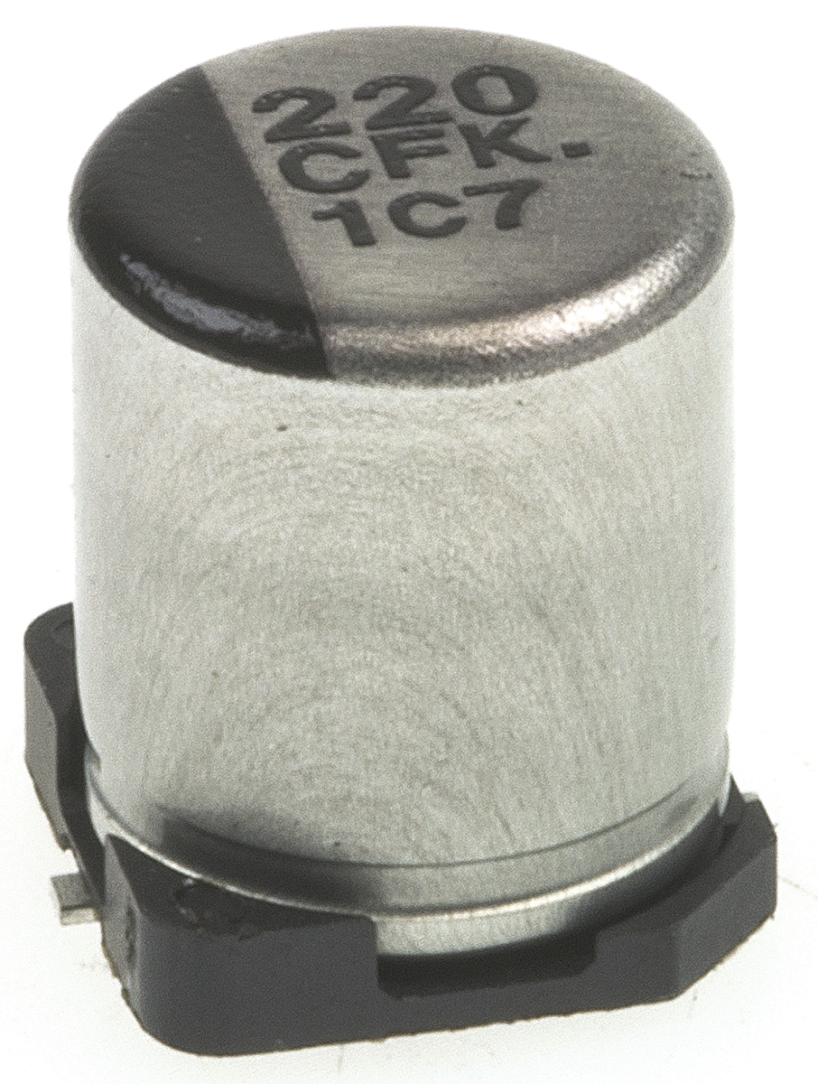 Panasonic 220μF Aluminium Electrolytic Aluminium Electrolytic Capacitor 16V dc, Surface Mount - EEEFK1C221XP