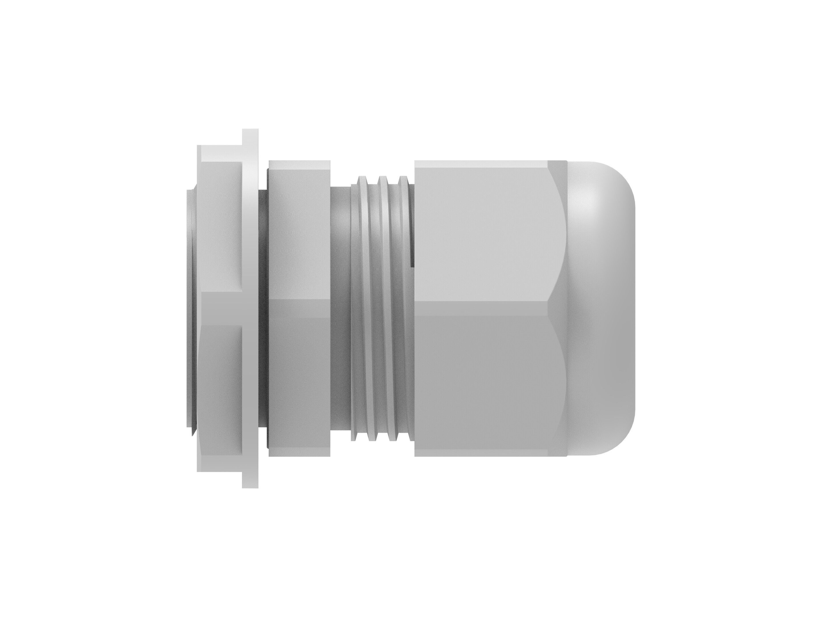 Entrelec 1SNG Series Light Grey PA 6 Cable Gland, M25 Thread, 11mm min., 17mm max., IP66, IP68