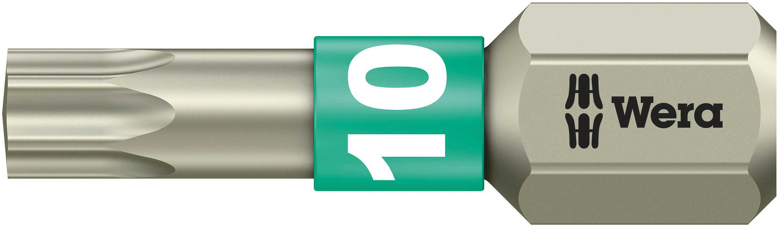 Wera Torx Screwdriver Bit, TX 10 Tip, 25 mm Overall