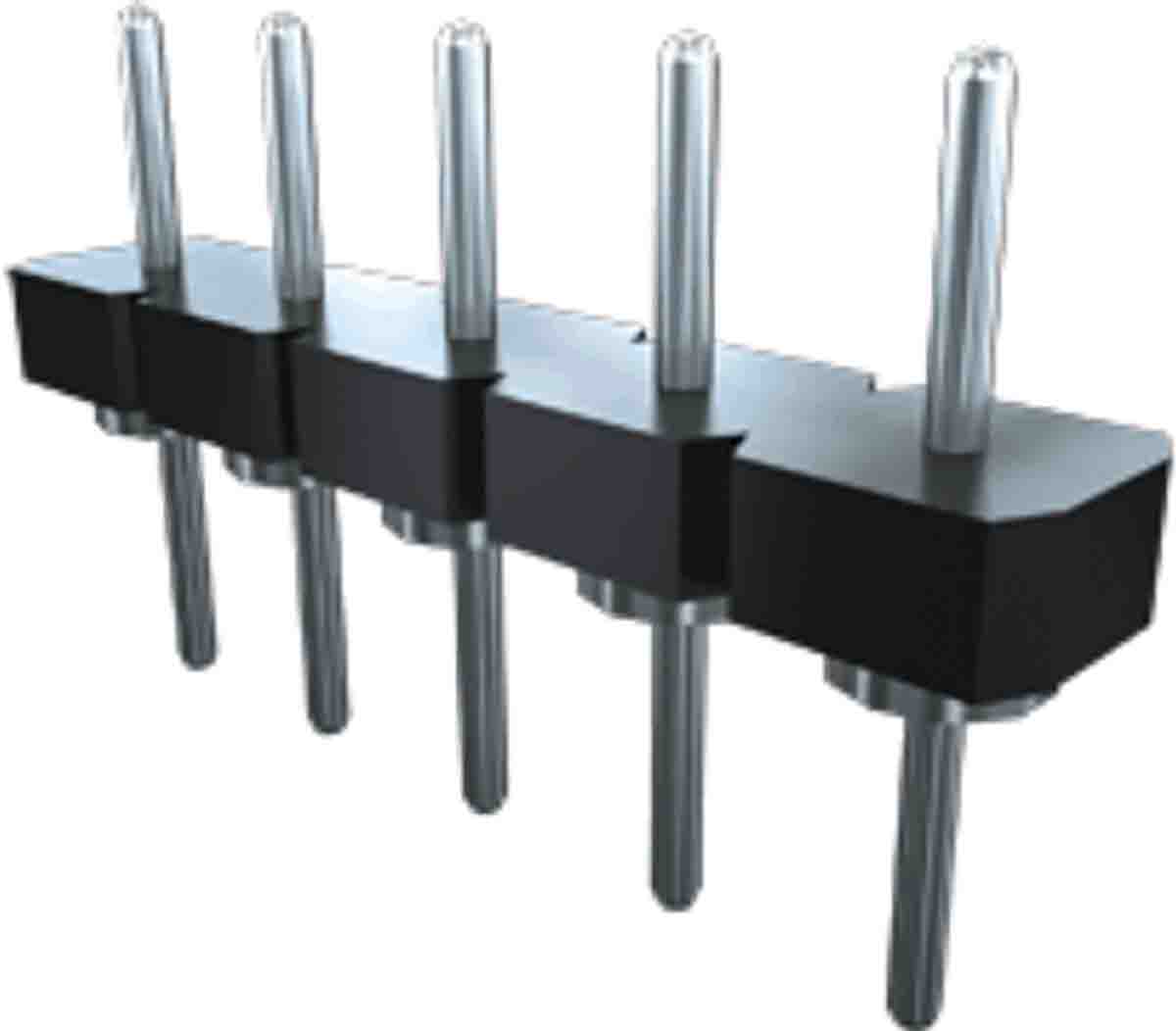 Samtec BBL Series Pin Header, 9 Contact(s), 2.54 mm Pitch, 1 Row, Unshrouded