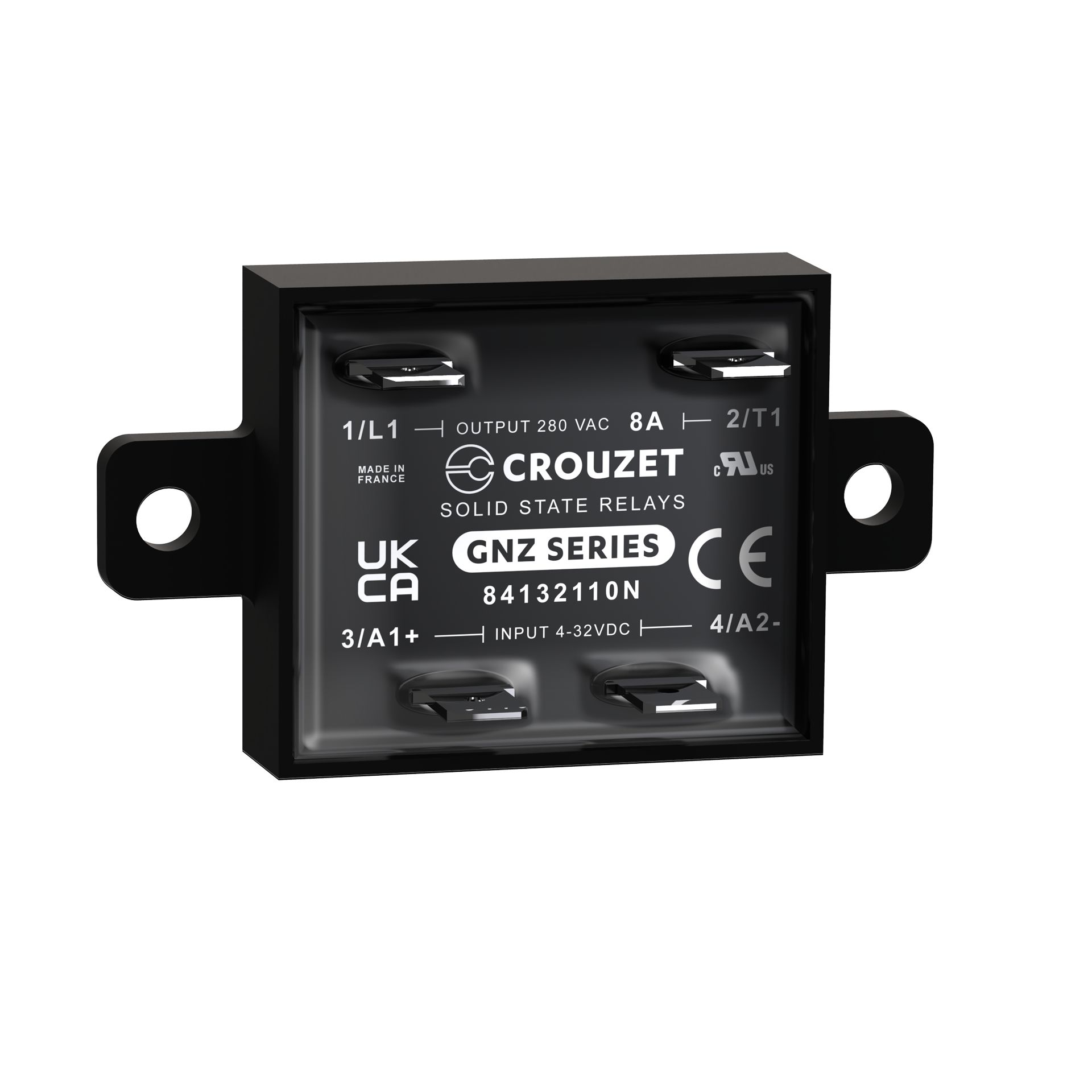 Crouzet GNZ Series Solid State Relay, 8 A Load, Panel Mount, 280 V ac Load, 32 Vdc Control