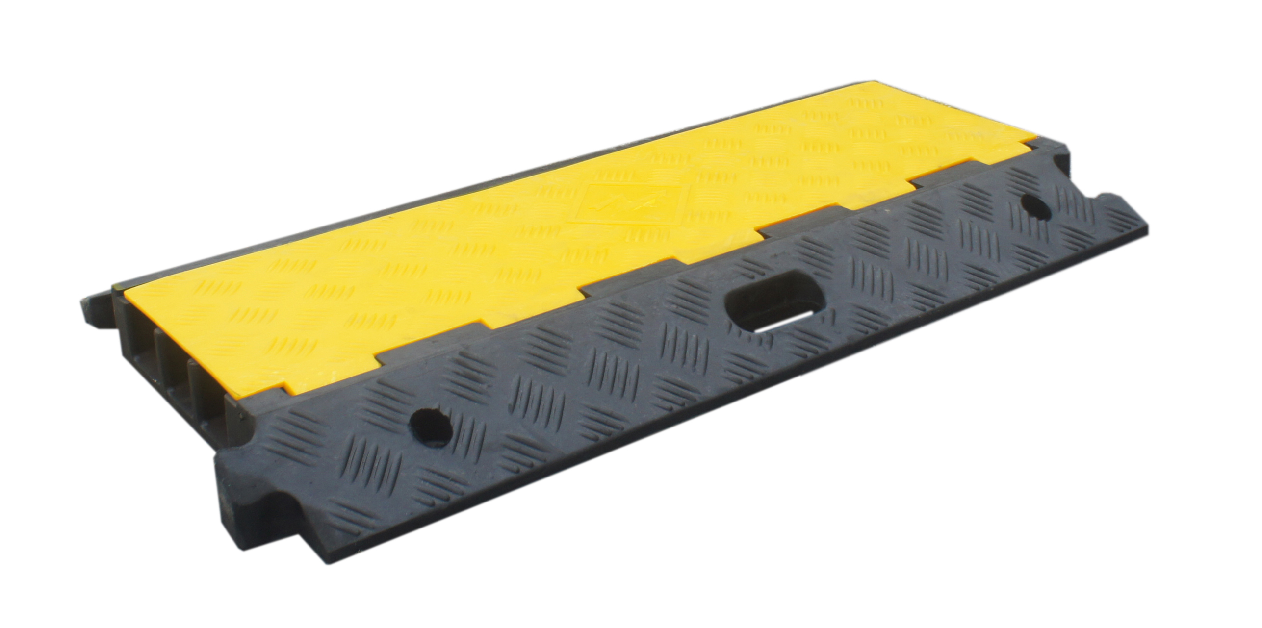 Viso 910mm Black/Yellow Cable Cover in Rubber, Thermoplastic, 65mm Inside dia.