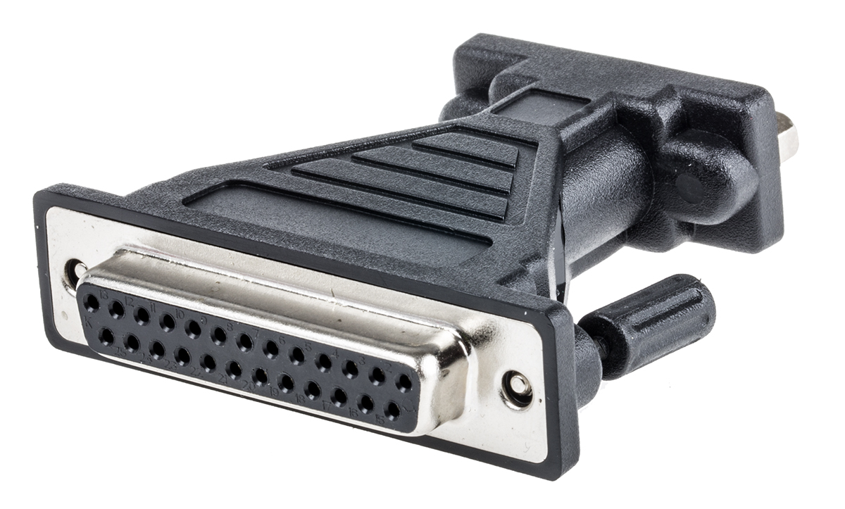 RS PRO D-sub Adapter Male 9 Way D-Sub to Female 25 Way D-Sub