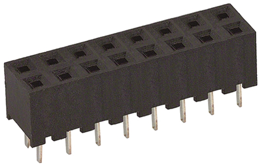 Hirose A3C Series Straight Through Hole Mount PCB Socket, 16-Contact, 2-Row, 2mm Pitch, Solder Termination