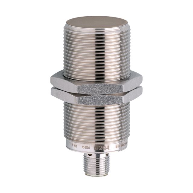 ifm electronic Inductive Threaded Barrel Proximity Sensor, M30, 14 mm Detection, PNP/NPN NO, 10 → 36 V dc