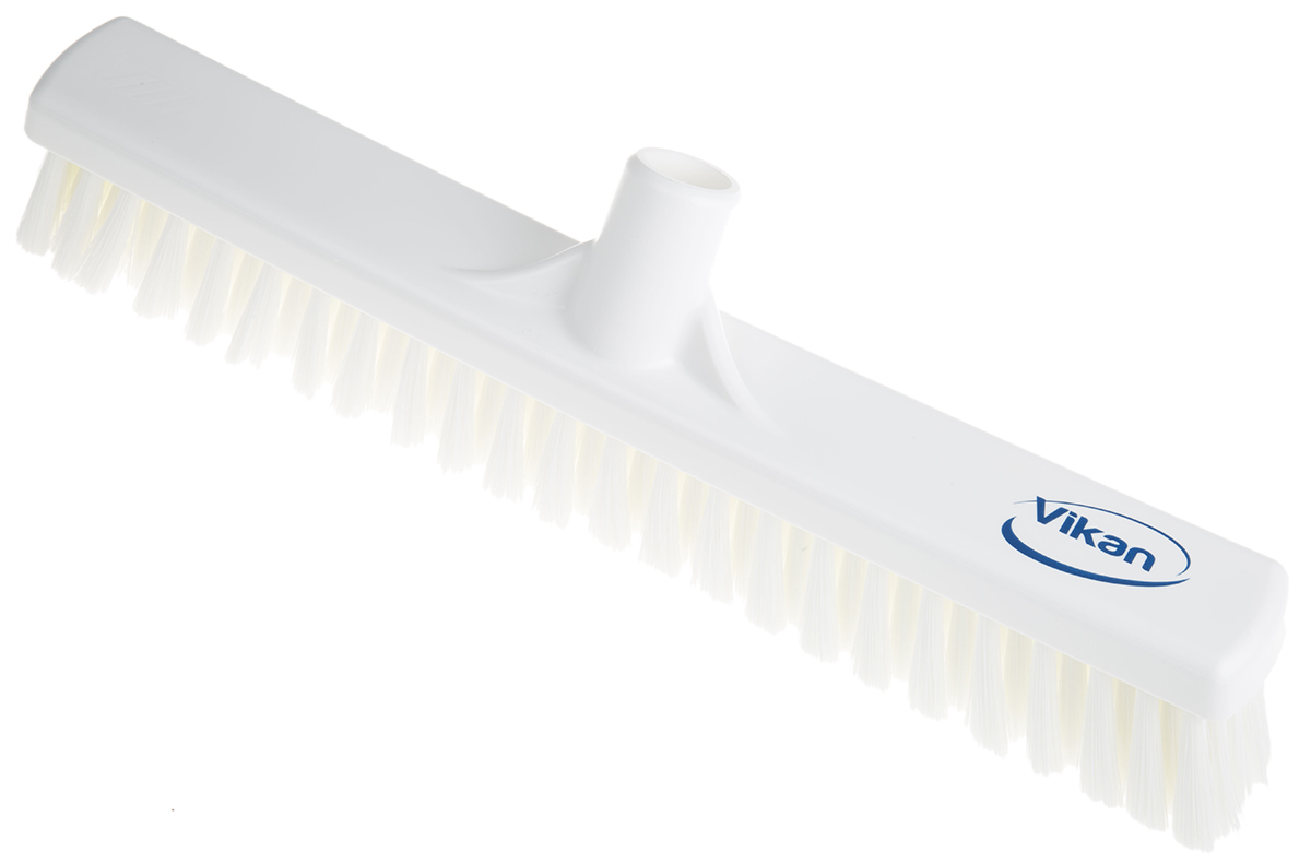 Vikan Broom, White With PET Bristles for General Purpose