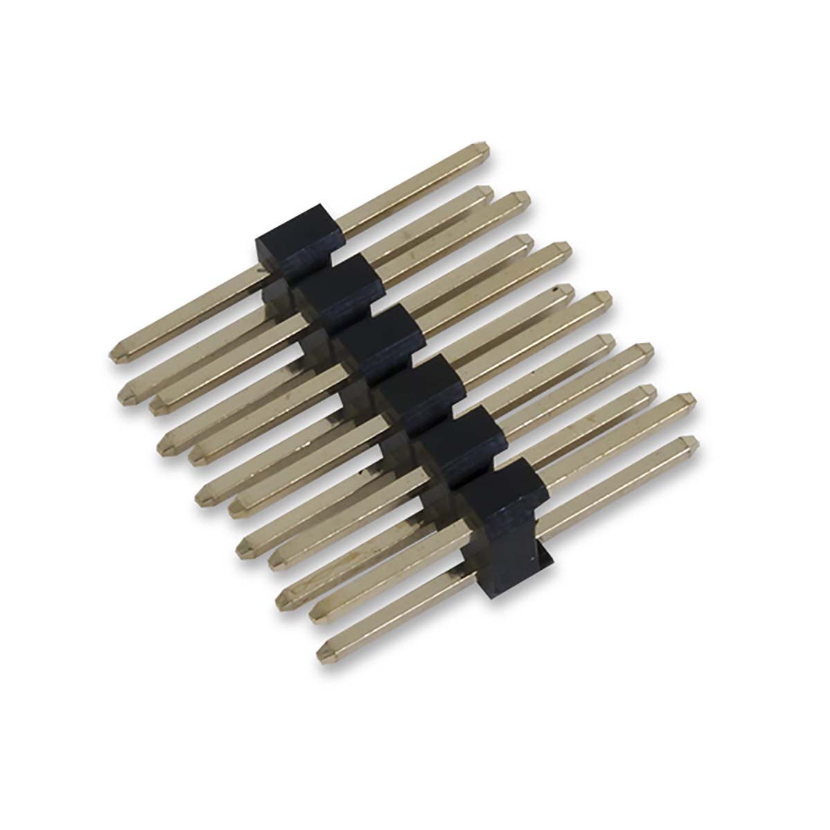 Digilent 240 Series Straight Through Hole Pin Header, 12 Contact(s), 0.64 mm Pitch, 2 Row, Unshrouded