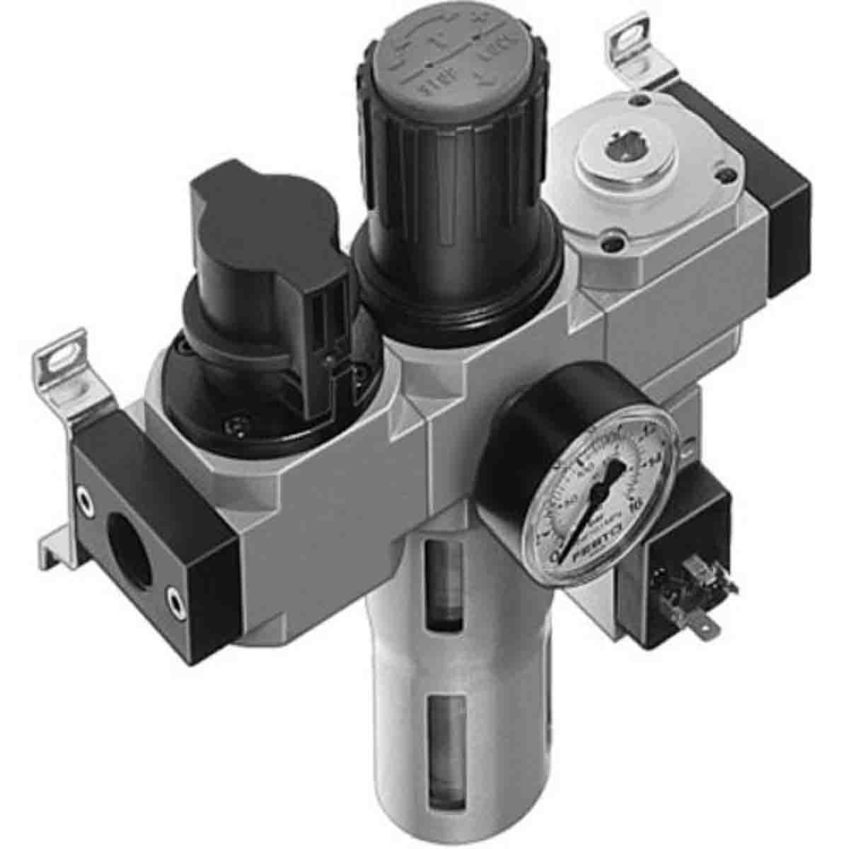 Festo D Filter Regulator, 40μm, G 1/4, Manual, 185769
