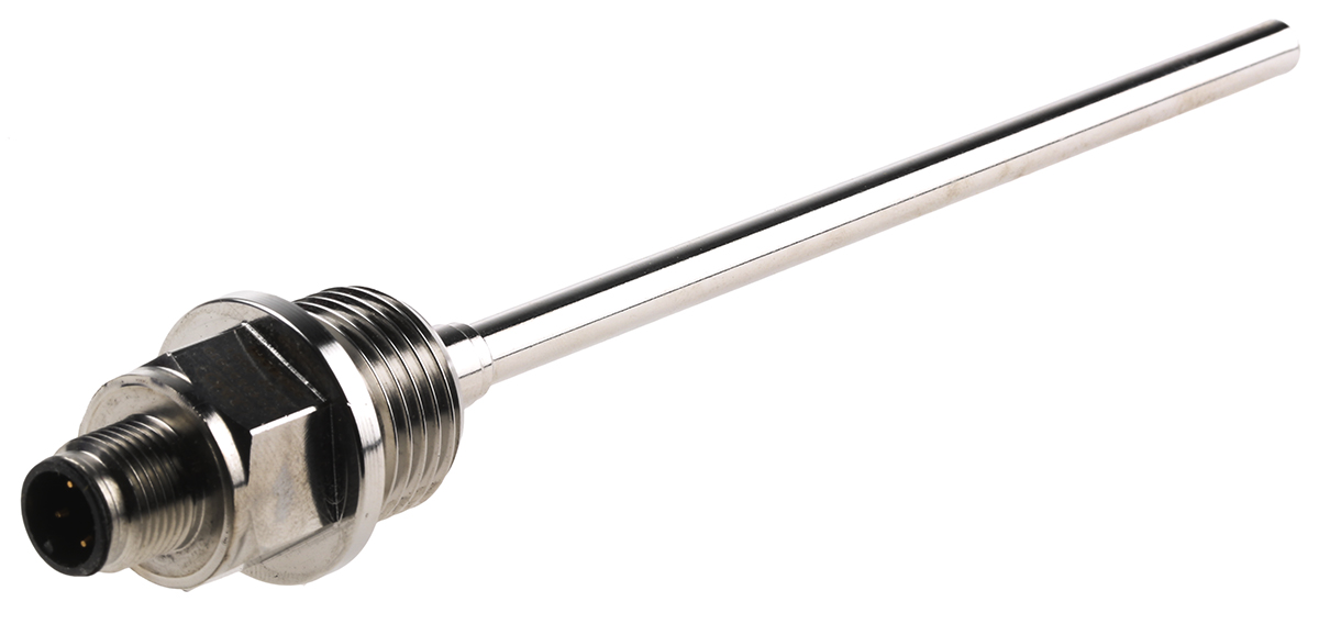 Jumo PT100 Temperature Sensor, 6mm Dia, 150mm Long, +200°C Max