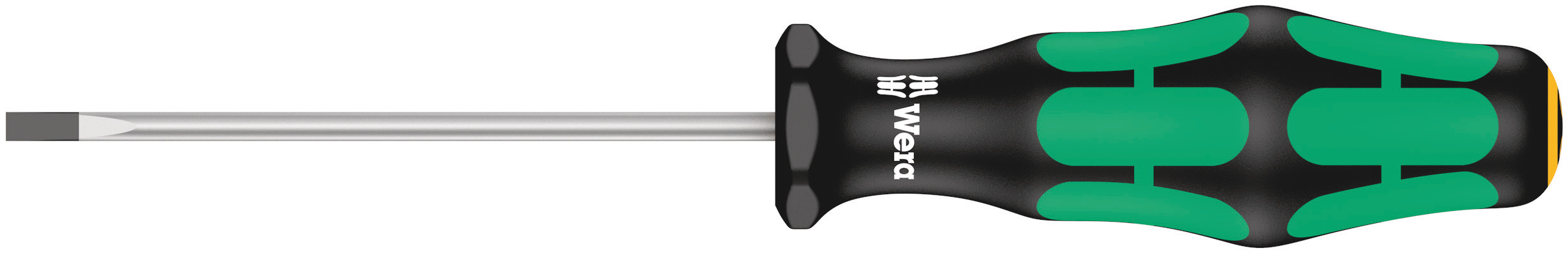 Wera Slotted  Screwdriver, 3 mm Tip, 80 mm Blade, 161 mm Overall