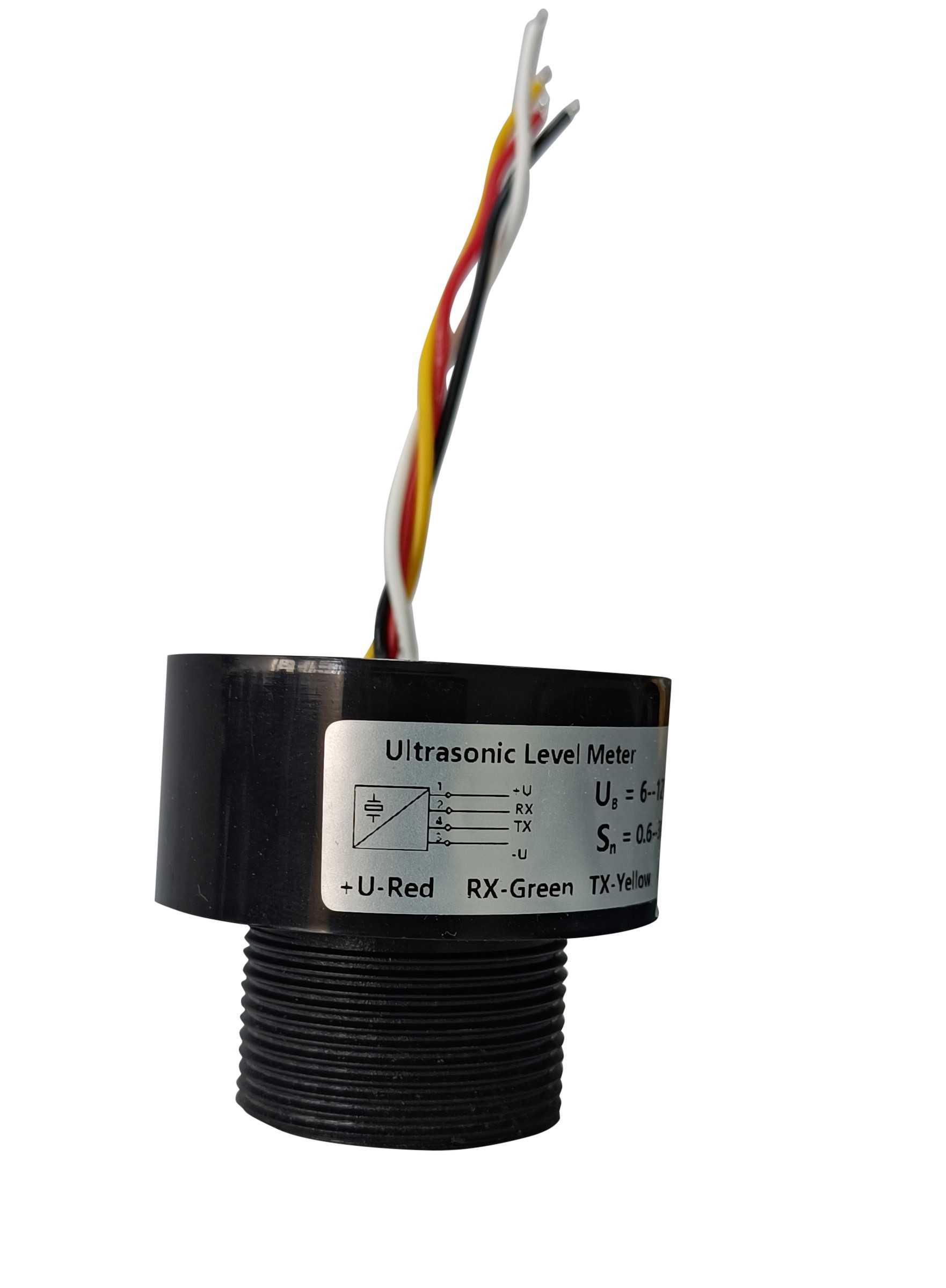 RS PRO Ultrasonic Level Sensor, UART TTL Output, Threaded, PVDF/PVC Body