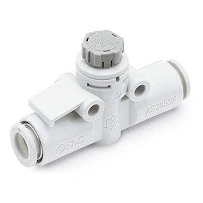SMC AS3 Series Threaded Pneumatic Silencer & Exhaust Restrictor Function Fitting, R 3/8 Inlet Port, 8mm Tube Inlet