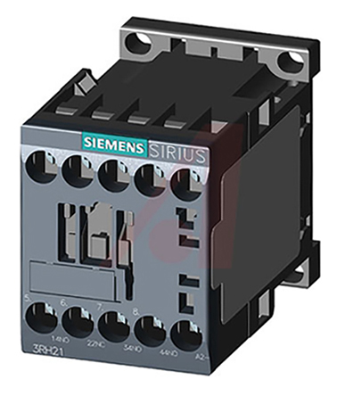 Siemens SIRIUS 3RH2 Contactor Relay, 110 V dc Coil, 4-Pole, 6 A, 3NO + 1NC, 690 V ac