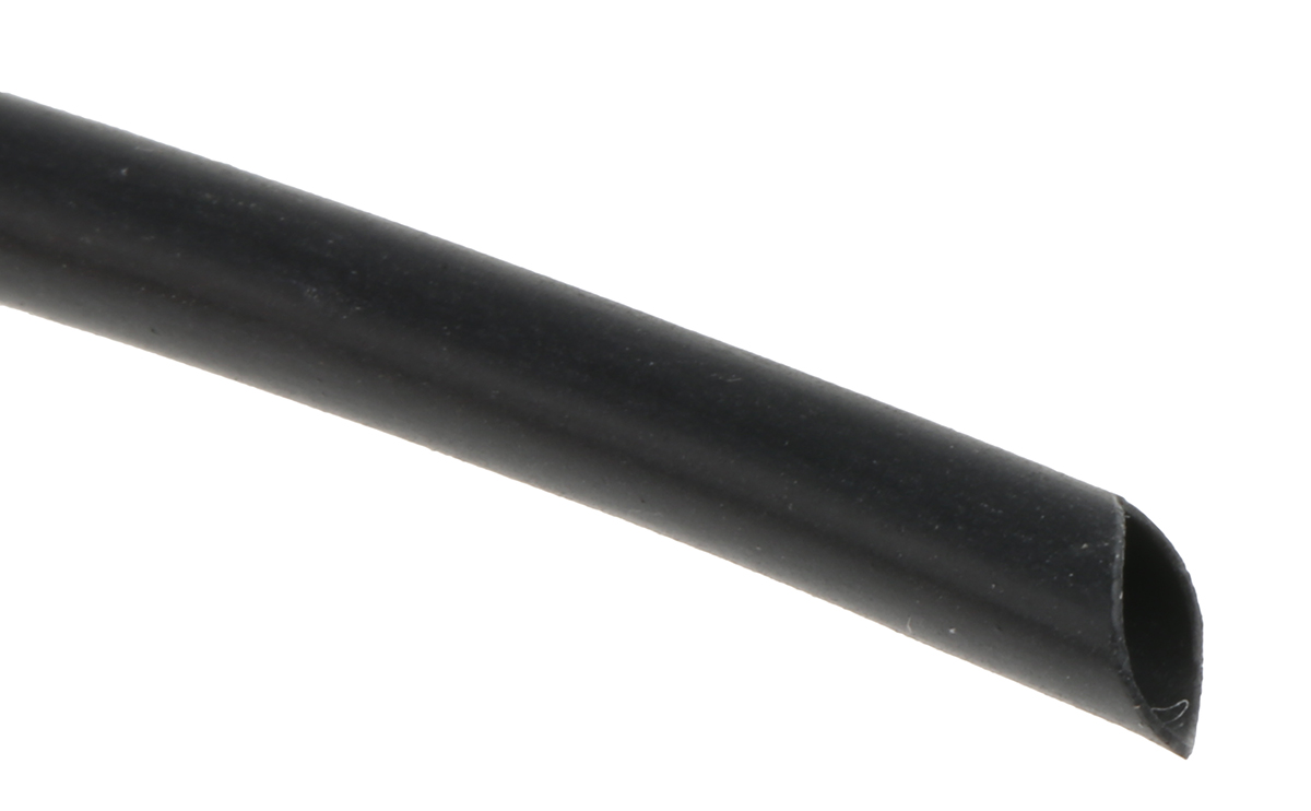 TE Connectivity Heat Shrink Tubing, Black 3.2mm Sleeve Dia. x 10m Length 2:1 Ratio, CGPT Series
