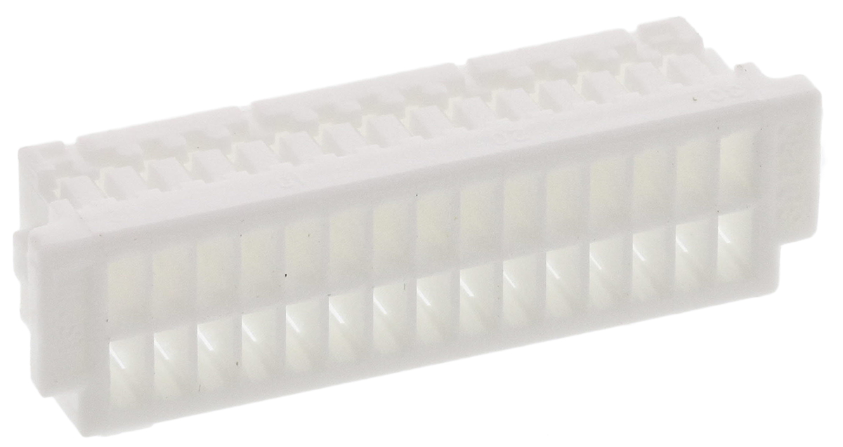 JST, SHD Female Connector Housing, 1mm Pitch, 30 Way, 2 Row Right Angle, Straight