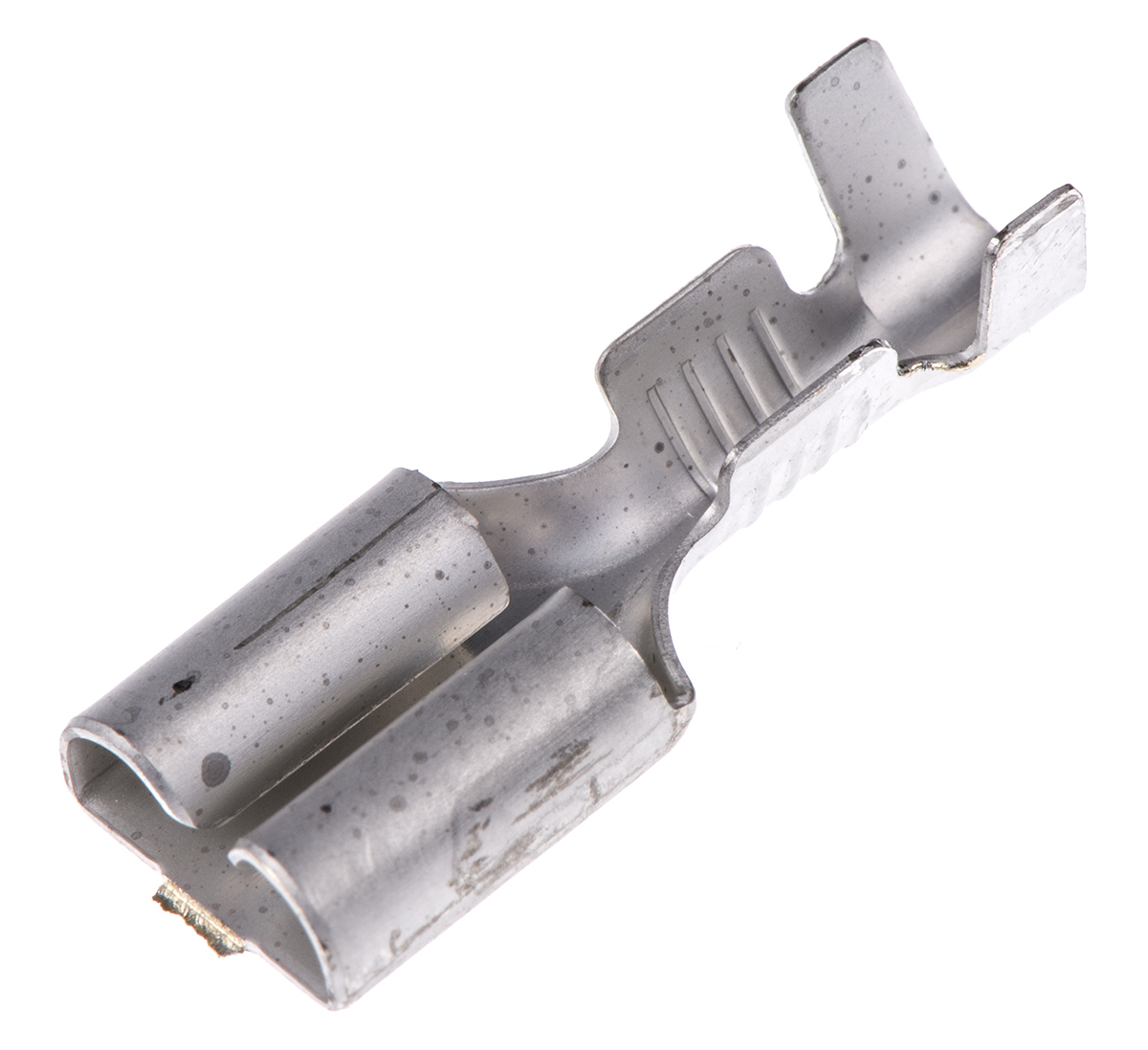 TE Connectivity FASTON .250 Uninsulated Female Spade Connector, Receptacle, 6.35 x 0.8mm Tab Size, 0.5mm² to 2.27mm²