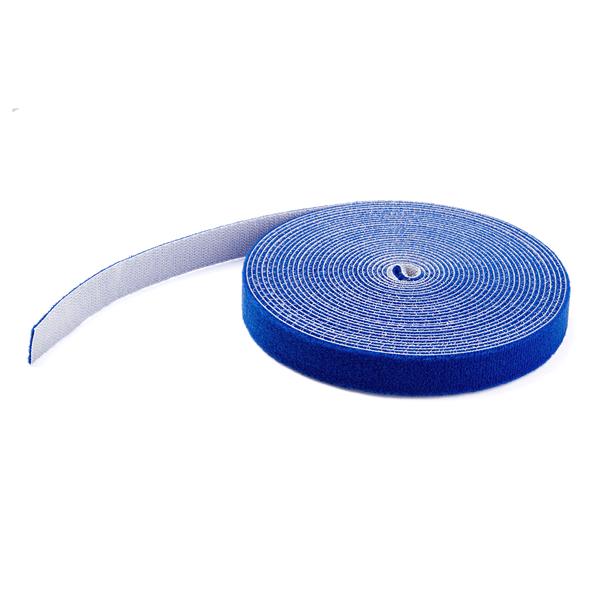 StarTech.com Cable Ties, Hook and Loop, 50ft x 17.78 mm, Blue Nylon, Pk-1