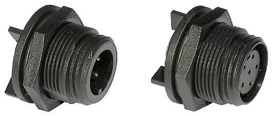 Bulgin Circular Connector, 6 Contacts, Rear, Miniature Connector, Socket, Female, IP68, Buccaneer 400 Series
