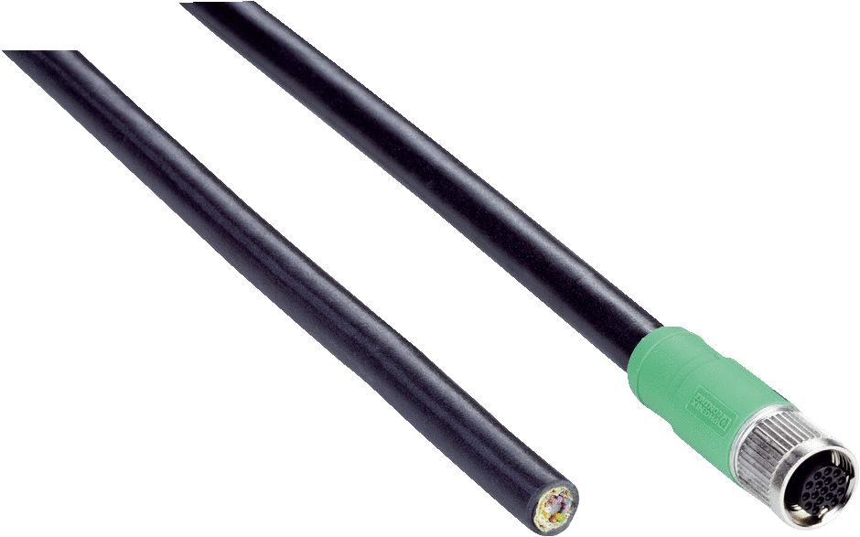 SICK Female 4 way Straight M12 to Male 4 way Straight M12 Connector Cable, 5 m