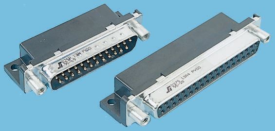 Amphenol Communications Solutions Delta D 9 Way Right Angle Through Hole D-sub Connector Plug, 2.74mm Pitch, with 4-40