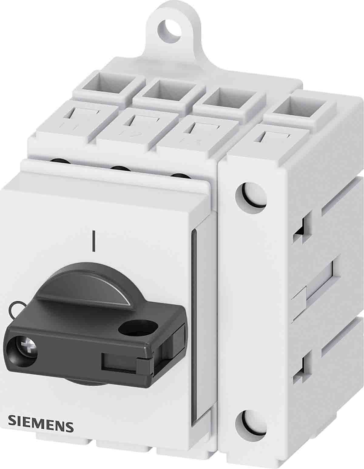 Siemens 4 Pole DIN Rail Isolator Switch - 25A Maximum Current