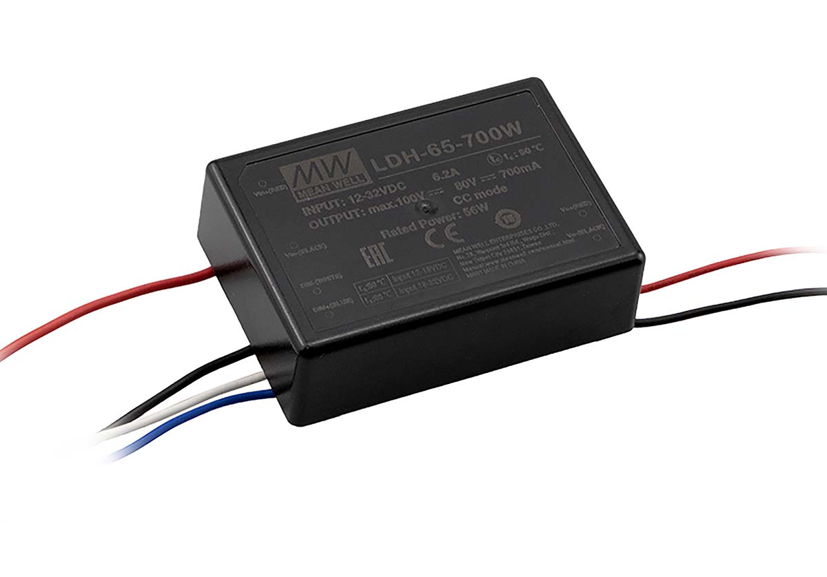 MEAN WELL LED Driver, 80V Output, 65W Output, 1.05A Output, Constant Current Dimmable