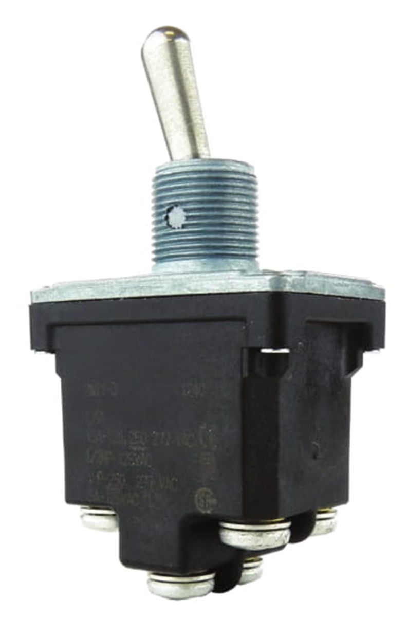 Honeywell Toggle Switch, Bushing Mount, DPDT, Screw Terminal