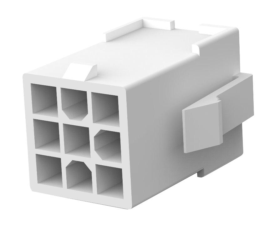 TE Connectivity, Mini-Universal MATE-N-LOK Female Connector Housing, 4.2mm Pitch, 9 Way, 3 Row