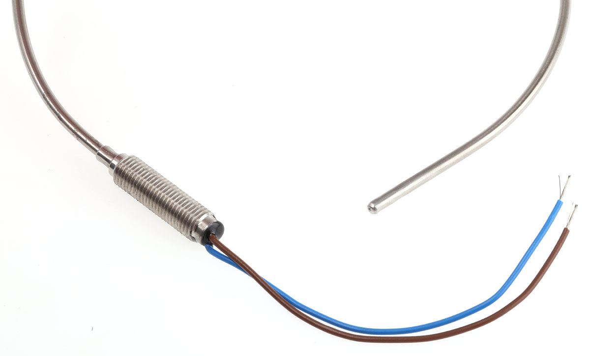 RS PRO Type K Thermocouple 2m Length, 3mm Diameter → +800°C