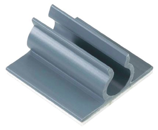 Essentra Grey PVC cable clamp, 12.7mm Max. Bundle