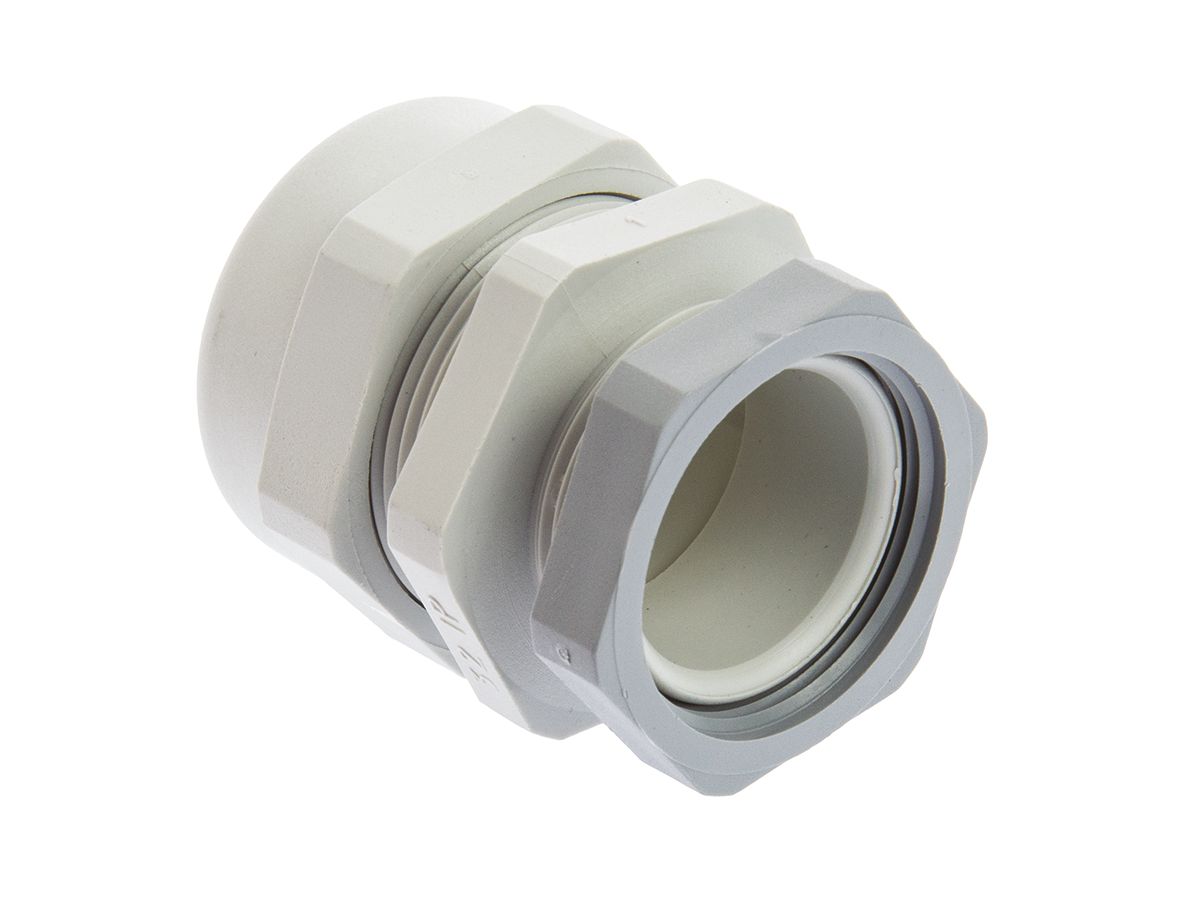 SIB WADI-TEC Series Grey PA 6 Cable Gland, M32 Thread, 15mm min., 24.5mm max., IP68