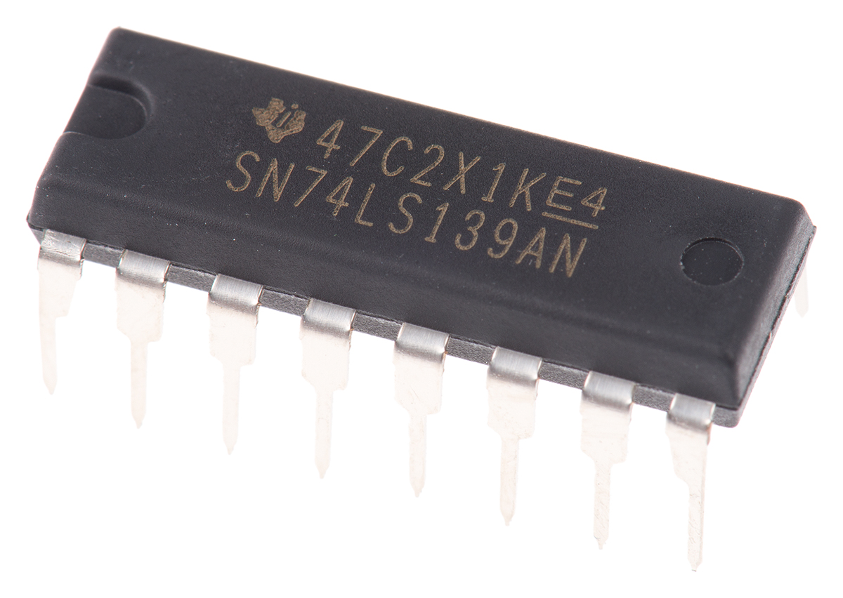 Texas Instruments SN74LS139AN, Decoder, 16-Pin PDIP