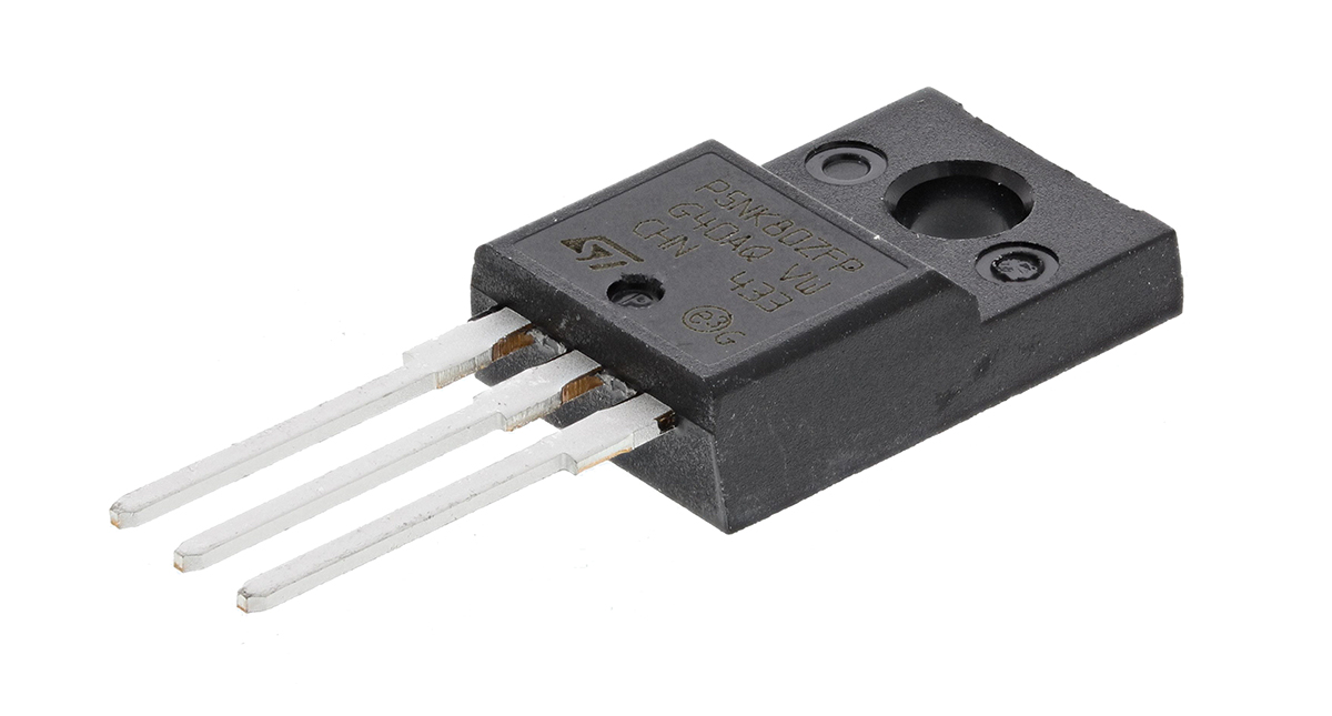 STMicroelectronics Type N-Channel MOSFET, 4.3 A, 800 V Enhancement, 3-Pin TO-220 STP5NK80ZFP