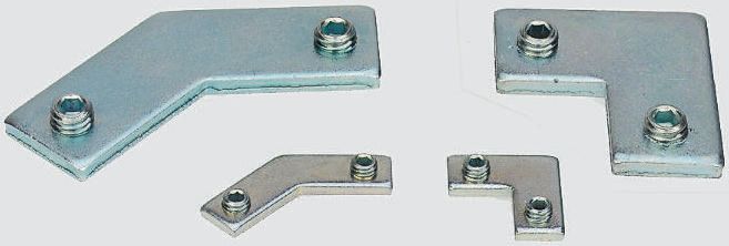 FlexLink M6 45° Connector, Connecting Component, Strut Profile 22 mm, 44 mm, Groove Size 5.5mm
