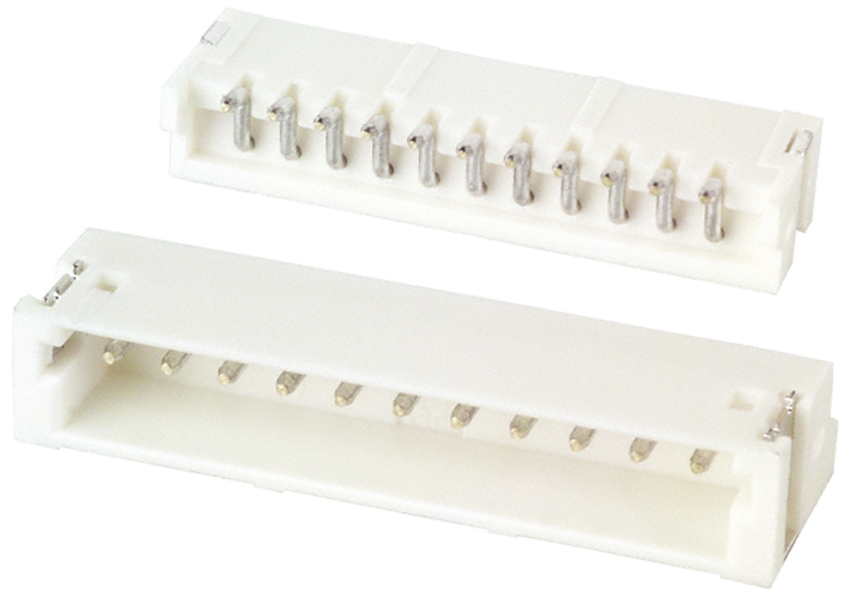 JST ZH Series Side Entry Through Hole PCB Header, 11 Contact(s), 1.5 mm Pitch, 1 Row, Shrouded