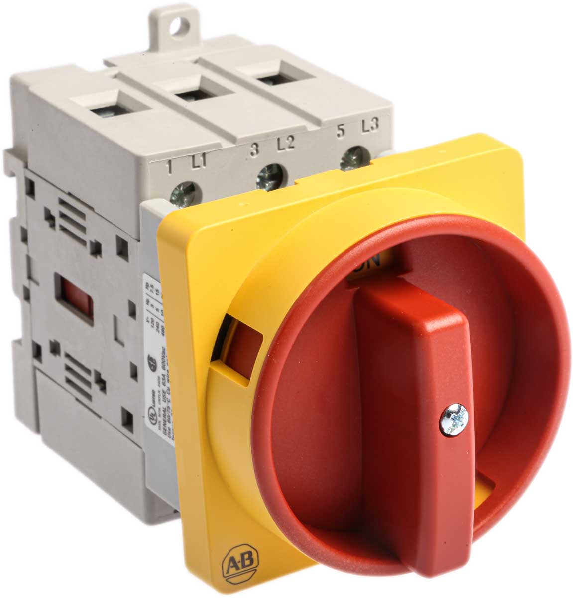 Allen Bradley 3P Pole Isolator Switch - 63A Maximum Current, 22kW Power Rating, IP66