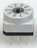 Hartmann 16 Way Through Hole DIP Switch, Cross Shaped Slot Actuator