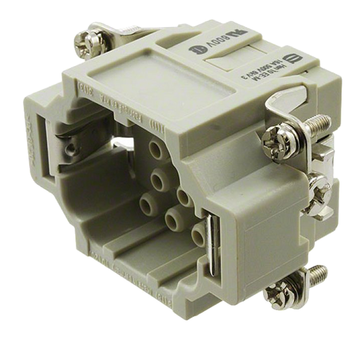 HARTING Heavy Duty Power Connector Insert, 16A, Male, Han EE Series, 10 Contacts