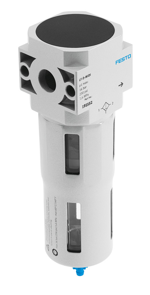 Festo D series 40μm Pneumatic Filter with Automatic drain