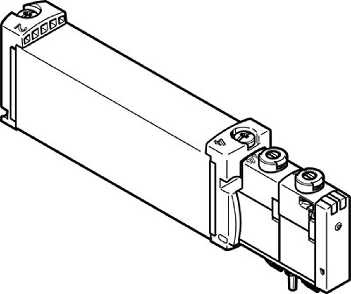 Festo 5/3 Solenoid Valve - Electrical VUVG Series 24V dc, 8004894